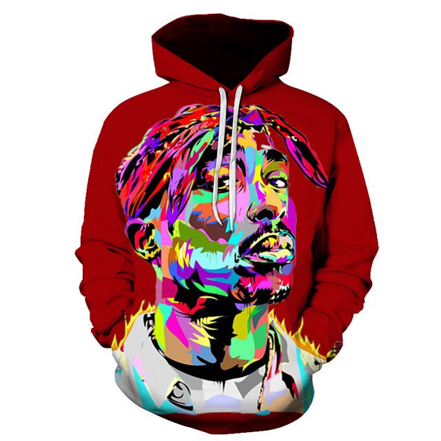 Hip Hop Rock Singer Tupac Hoodie-8