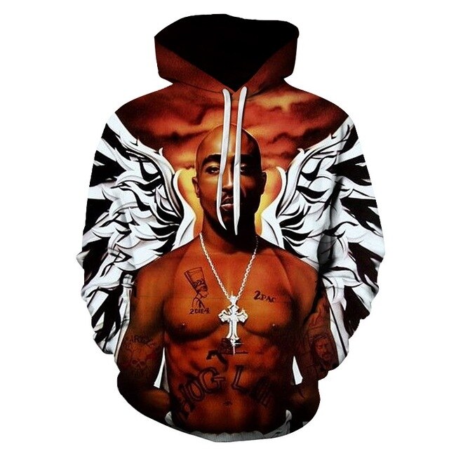 Hip Hop Rock Singer Tupac Hoodie-9