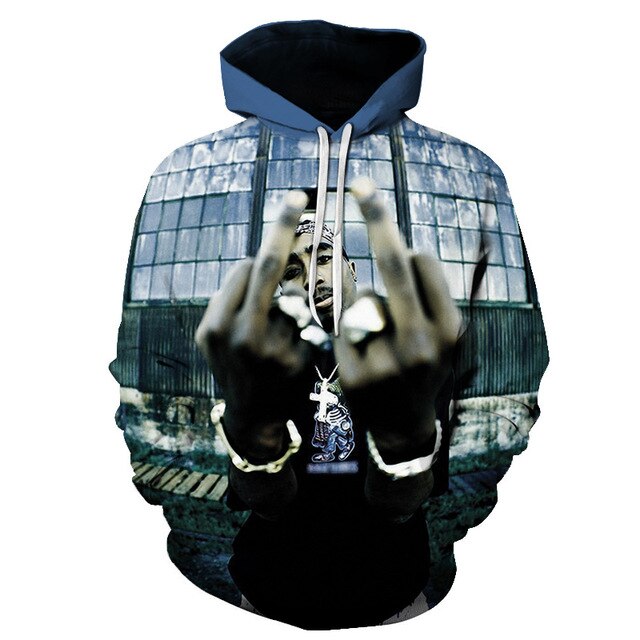 Hip Hop Rock Singer Tupac Hoodie-6